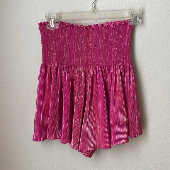 QUEEN OF SPARKLES Pink Swing Shorts - Picture 3 of 5